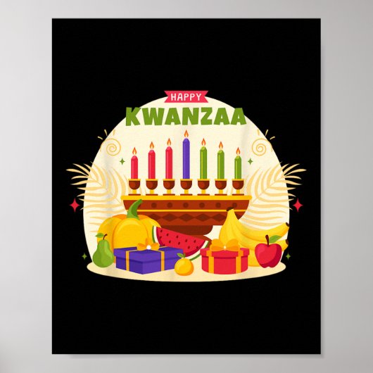 De zeven principes van Kwanzaa Kinara M Poster (Voorkant)