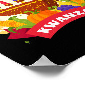 De zeven principes van Kwanzaa Kinara M Poster (Hoek)