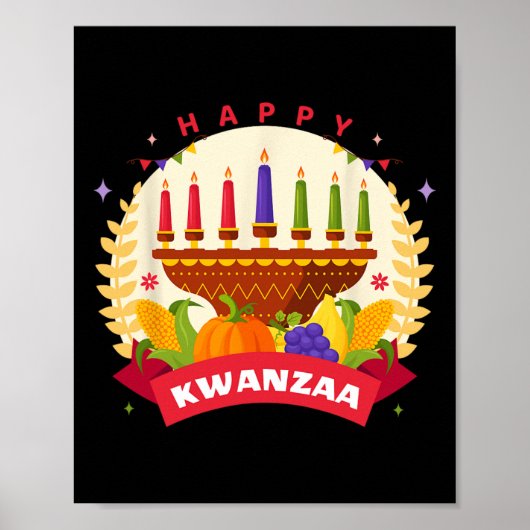 De zeven principes van Kwanzaa Kinara M Poster (Voorkant)