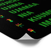 De zeven principes van Kwanzaa - Nguzo Saba Poster (Hoek)