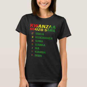 De zeven principes van Kwanzaa - Nguzo Saba T-shirt