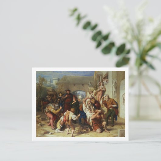 De zeven tijdperken van Man, 1835-8 (olie) Briefkaart (Staand voorkant)