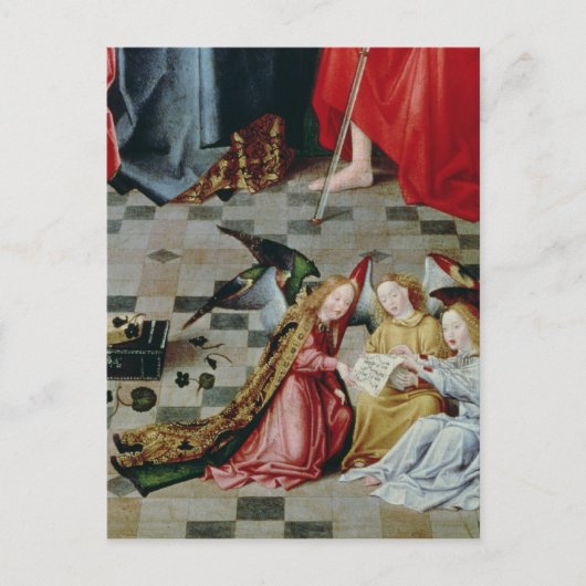 De zeven vreugde van het Maagd Altarstuk Briefkaart (Voorkant)