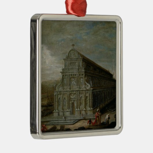 De zeven wereldwonderen metalen ornament (Rechts)