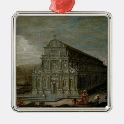 De zeven wereldwonderen metalen ornament (Voorkant)
