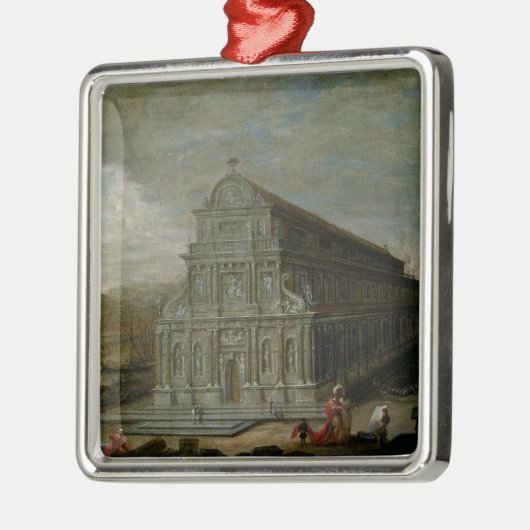 De zeven wereldwonderen metalen ornament (Links)