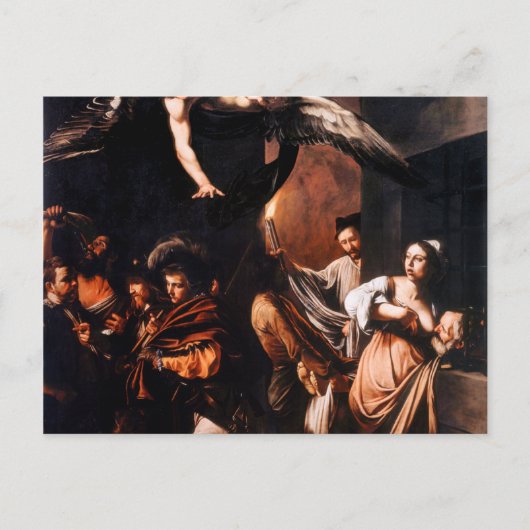 De zeven werken van Mercy door Caravaggio Briefkaart (Voorkant)