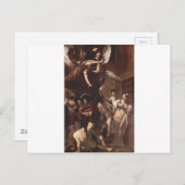 De zeven werken van Mercy door Caravaggio Briefkaart (Voorkant / Achterkant)