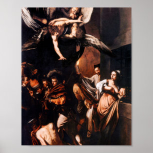 De zeven werken van Mercy door Caravaggio Poster