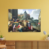 De zeven wetten van Mercy Canvas Afdruk (Insitu (Woonkamer))