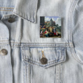 De zeven wetten van Mercy Vierkante Button 5,1 Cm (In situ)