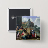 De zeven wetten van Mercy Vierkante Button 5,1 Cm (Voorkant /achterkant)