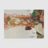 “De zeven zwanen” van Heirich Lefler Tissuepapier (Voorkant)