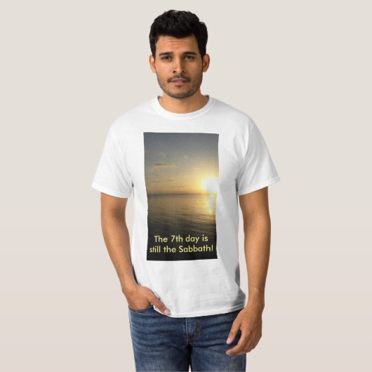 De zevende dag is nog steeds het T-shirt van Sabba (Voorkant volledig)