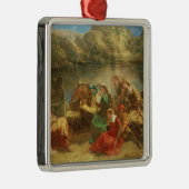 De zevende dag van het decameron metalen ornament (Rechts)
