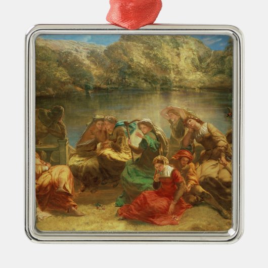 De zevende dag van het decameron metalen ornament (Voorkant)