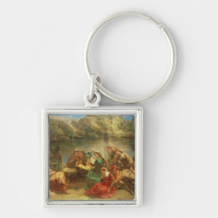 De zevende dag van het decameron sleutelhanger
