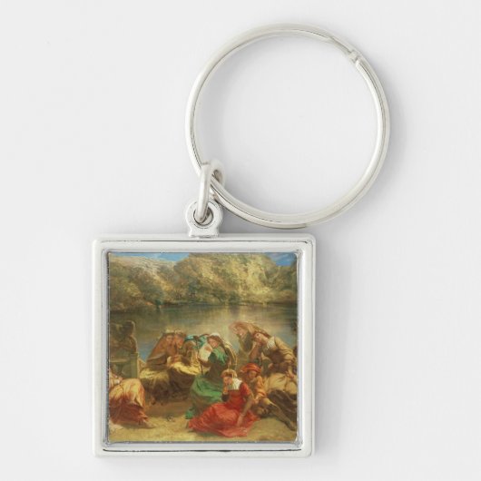 De zevende dag van het decameron sleutelhanger (Voorkant)