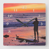 DE ZEVENDE OORLOG VIERKANTE KLOK (Voorkant)