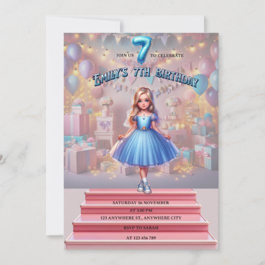 De zevende verjaardag van Emily Kaart (Voorkant)