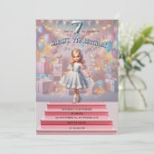 De zevende verjaardag van Sarah Kaart (Staand voorkant)