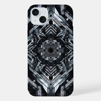 De zevenpuntige glitch: esoterische circuits iPhone 15 plus case
