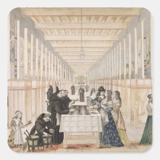 De ziekenboeg tijdens een vierkante sticker (Voorkant)