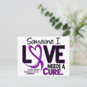 De ziekte van Alzheimer heeft een CURE 2 nodig Briefkaart (Staand voorkant)