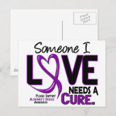 De ziekte van Alzheimer heeft een CURE 2 nodig Briefkaart (Voorkant / Achterkant)