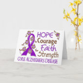 De Ziekte van Alzheimer van het Geloof van de Moed Kaart (Gele Bloem)