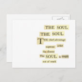 de ziel briefkaart (Voorkant / Achterkant)