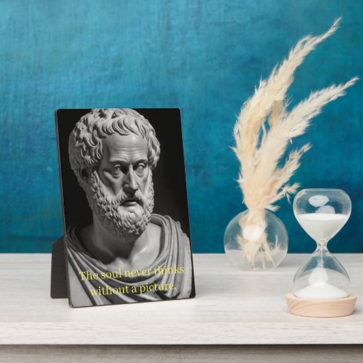 De ziel denkt nooit zonder afbeelding fotoplaat (Zijkant)