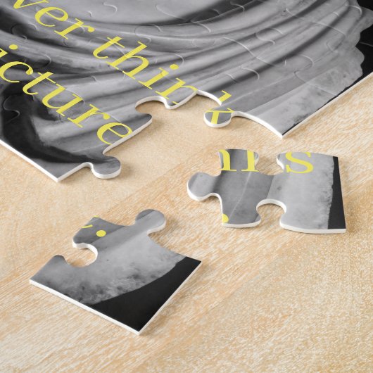 De ziel denkt nooit zonder afbeelding legpuzzel (Zijkant)