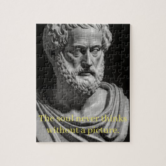 De ziel denkt nooit zonder afbeelding legpuzzel (Verticaal)
