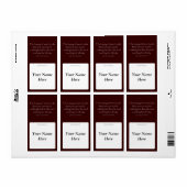 De ziel die reikt naar oneindigheid etiket (Full Sheet)