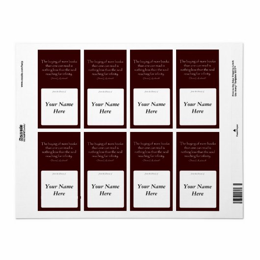 De ziel die reikt naar oneindigheid etiket (Full Sheet)