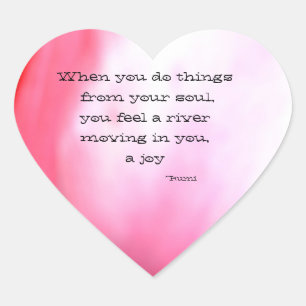 De ziel - hart sticker