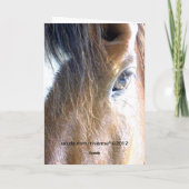 De Ziel l Paardengezicht Close-Up Fotografie Kaart (Achterkant)