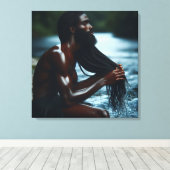 De ziel van de rivier canvas afdruk (Insitu (Houten vloer))