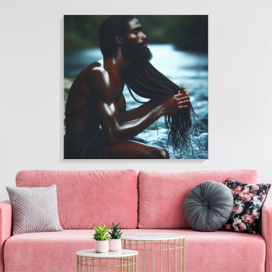 De ziel van de rivier canvas afdruk (Insitu (Woonkamer))