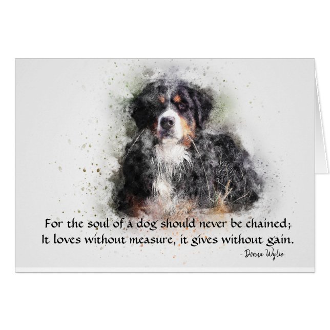 De ziel van een hond - Berner Sennenhond (Voorkant Horizontaal)