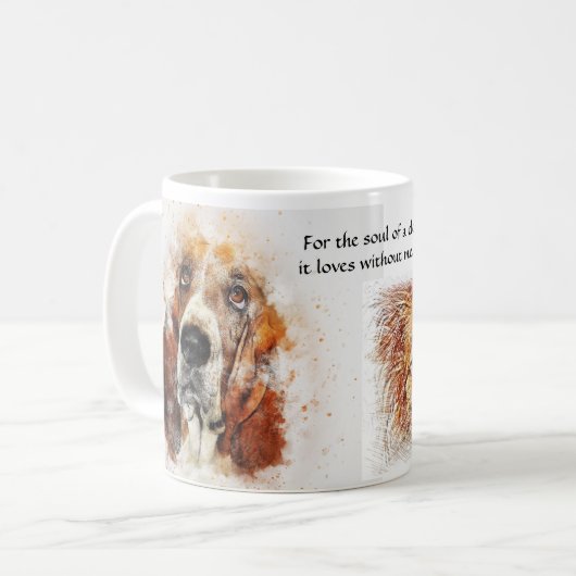 De ziel van een hond koffiemok (Voorkant links)