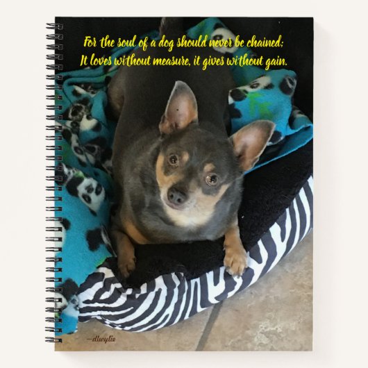 De Ziel van een Hond Notitieboek (Voorkant)