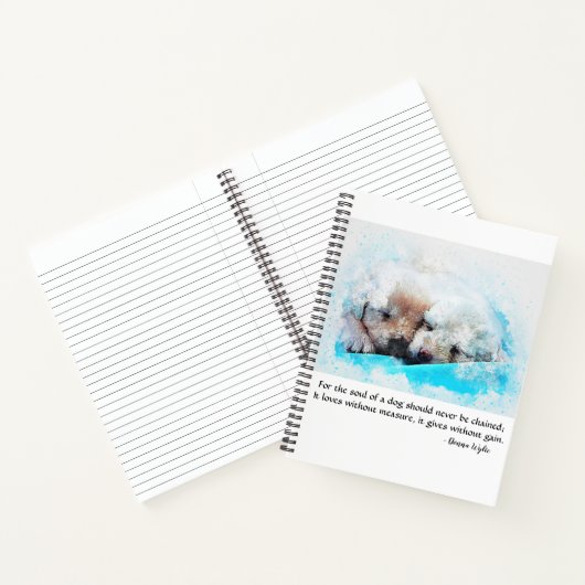 De ziel van een hond - Puppies Notitieboek (Binnen)