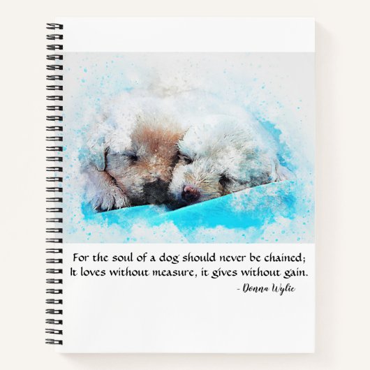 De ziel van een hond - Puppies Notitieboek (Voorkant)