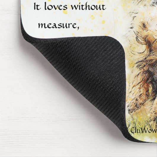 De ziel van een hond - Standing Yorkie Muismat (Hoek)