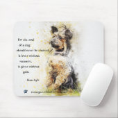 De ziel van een hond - Standing Yorkie Muismat (Met muis)