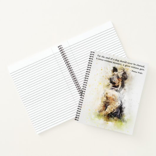 De ziel van een hond - Yorkie Notitieboek (Binnen)