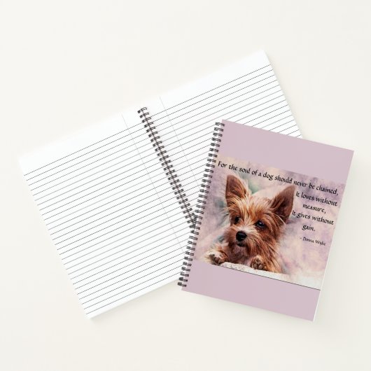 De ziel van een hond - Yorkie Notitieboek (Binnen)