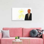 De ziel van het Man Canvas Afdruk (Insitu (Woonkamer))